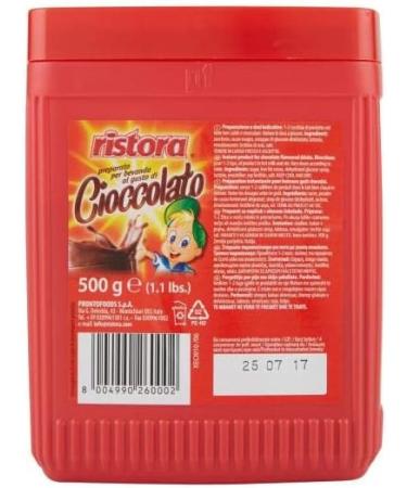  Ristora Ristora Cioccolato Chocolate Flavoured Drinks Box of 6 x 500 g - Buy Online on GoSupps.com
