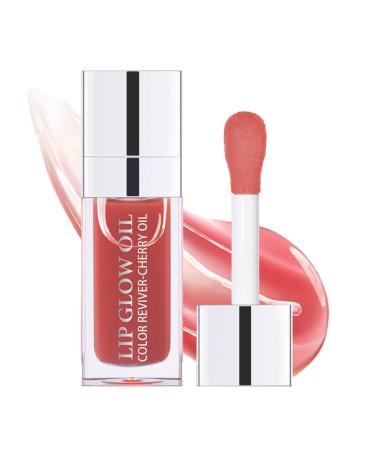 Lip Oil  Hydrating Lip Glow Oil  Lip Plumper Gloss  Moisturizing Lip Oil  No-Sticky Transparent Plumping Lip Gloss  Lip Gloss Lip Balm Lip Care (Rosewood)