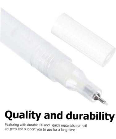 Healeved 1pc Nail Art Graffiti Pen Nail Art Tool Manicure Drawing Pen Waterproof Graffiti Pen Fingernail Painting Tool Dreadlocks Hair Tie Nail Doodling Pen Major White Drawing Tool Pp Miss 13x1cm White - Buy Online on GoSupps.com