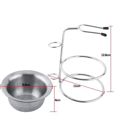DEWIN Men's Stainless Steel Shaving Bowl Set - Premium Shaving Brush Holder & Soap Cup Bowl for Smooth Shaving Experience - Buy Online on GoSupps.com