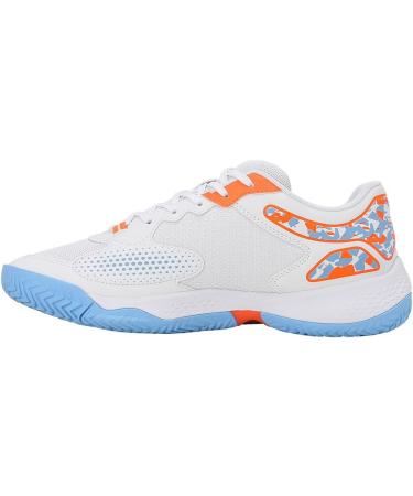 PUMA Unisex Solarcourt Rct Tennis Shoe - Size 42 EU | White Black & Light Blue | International Shipping Available - Buy Online on GoSupps.com
