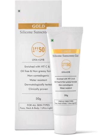 G n rique UK Silicone Sunscreen Gel SPF 50 pa+++ UVA/UVB With Broad Spectrum Water Resistant Best SPF Sunscreen For Women 50g