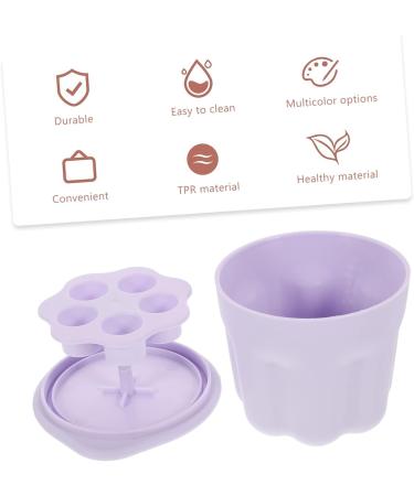 Healeved 2 Sets Makeup Brush Cleaning Bowl Makeup Brush Washing Too Silicone Brush Cleaning Pad Cleansing Brush Makeup Brush Cleaning Pad Brush Cleaner Kit Scrubber Self Made 8.5X8X6.8CMx2pcs Violetx2pcs - Buy Online on GoSupps.com