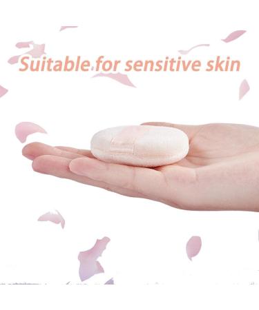 Bontannd 6-Piece Powder Quack Triangle Makeup Puff - Ultra Soft Washable Pure Cotton Velor Cosmetic Sponge Tools - Buy Online on GoSupps.com