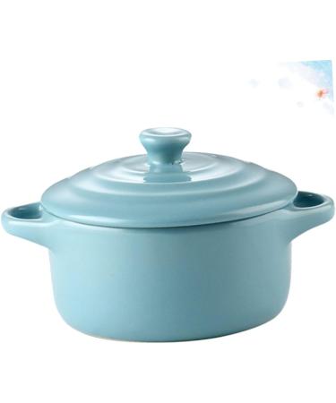 DEARMAMY Ceramic Soup Bowl 1pc Onion Ramen Bowl Stew Bowl Tagine Double Handle Bowl Soup Bowl Micro-Wave Oven Salad Bowl 13.00X9.80X7.50CM As Shown - Buy Online on GoSupps.com