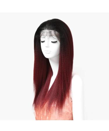 SHIYID African American Wigs for Black Women - Red Straight Lace Wig | Premium Synthetic Hair - Buy Online on GoSupps.com