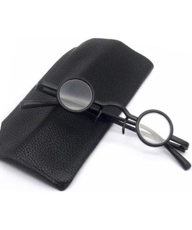 Buli Oval Reading Glasses | Classic Round Computer Glasses for Men | +3.0 Prescription Small Black Glasses - Buy Online on GoSupps.com