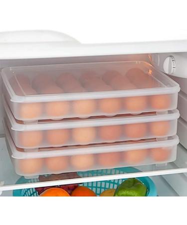 CWDRDX Egg Holder for Refrigerator Deviled Egg with Lid Fridge Egg Storage Stackable Plastic Egg Containers 24 Egg - Buy Online on GoSupps.com