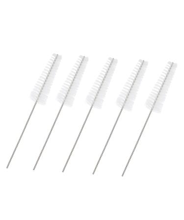 FRCOLOR 5pcs Cleaning Brush Cleaning Tools Cleaning Rods Accessories Clean Rod Nylon Hearing Amplifier Cleaning Brush Hearing Amplifier Cleaner Earphone Stainless Steel As Shown 5.5X1X1CM