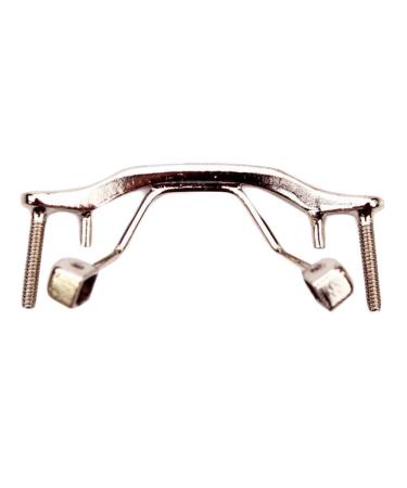 CELIKA Replacement Nose Bridge Eyeglasses Accessories 1 Piece Metal Replacement Nose Bridge Eyeglasses Accessories for Rimless Glasses Silver