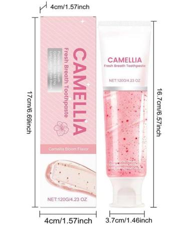 Camellia Fresh Teeth Whitening Toothpaste Gently Removes Stains Provides All-Day Freshness Soothes The Mouth and is Easy to Use for 2-3 Minutes Daily(1pcs) - Buy Online on GoSupps.com