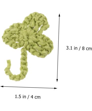 Operitacx 10pcs Socks Badge Sign Crocheted Shamrock Appliques Applique Patches Accessories Shoes and Hats - Buy Online on GoSupps.com