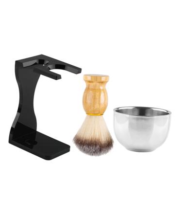 Beavorty 1 set of razor set Beauty-shaving brush Razor soap set hair care kit badger razor brush men beards brush roof beards razor razor set man stainless steel cozy hairdressing set