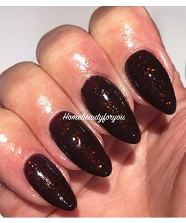 Bluesky Gel Polish Poison Plum Brown + Bronze Glitter Contradictions 80604 Nail UV LED Soak Off 10ml - Buy Online on GoSupps.com