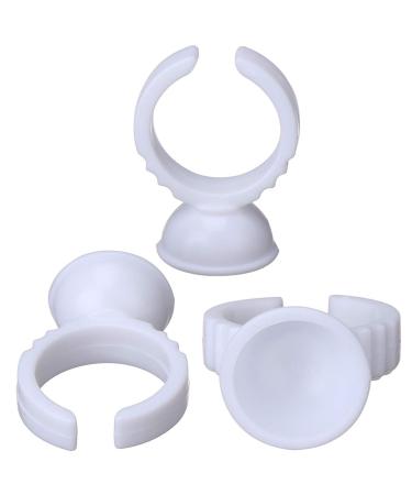 Akstore 200PCS Disposable Makeup Glue Rings - Nail Art, Tattoo, Eyelash Extension & Adhesive Pigment Holders - Buy Online on GoSupps.com