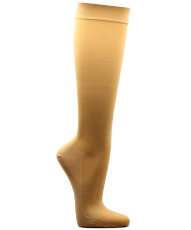 Calf Stocking AD Extra Fine closed toe KKL II size 3 short skin colour