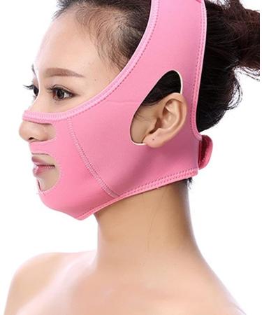 Double Chin Reducer & Jawline Shaper Bandage - V-shaped Face Slimming Strap for Women - Buy Online on GoSupps.com
