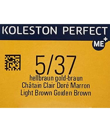 WELLA Koleston Perfect MePlus Light Brown Gold-Brown Hair Colour Cream 60ml - Rich Naturals 5/37 - Buy Online on GoSupps.com