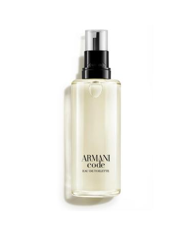 Armani Beauty- Code - Eau de Toilette - Cologne for Men - Ambery Woody Fragrance - Citrus Lavandin Tonka Bean Notes REFILL - 5.0 Fl Oz