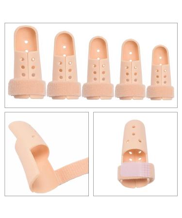 YANWANDEFA 5 Pcs Plastic Finger Support Protector Set - Adjustable Finger Immobilizer for Mallet and Trigger Finger Splint - Buy Online on GoSupps.com