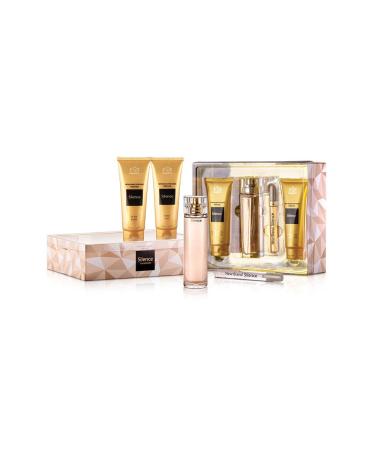 New Brand Prestige Silence for Women - 4 Pc Gift Set 3.3oz EDP Spray 0.5oz EDP Spray 4.3oz Shower Gel 4.3oz Body Lotion