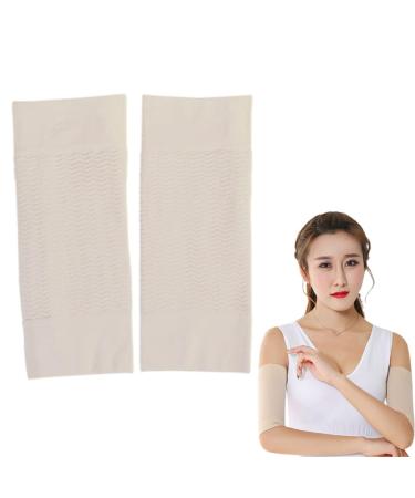 Arm Supports Arm Slimming Shaper Wrap Upper Arm Compression Sleeve Flabby Arms Shaper 1Pair Khaki
