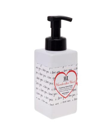 Boston International Standard Everyday Handwritten Heart (Magnolia Fresh Greens Orange Flower) 16 Ounces