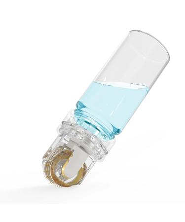 Hydra Needle 64 Derma Stamp Microneedling Pin Length 1.0 mm Serum Applicator Bottle Reusable for Anti-aging Skin Care Hair Beard Growth Stimulation Pin-1.0 mm