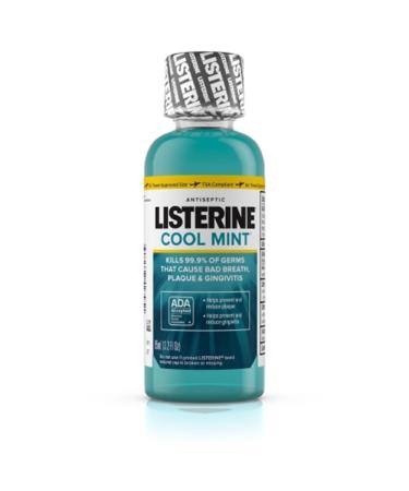 Listerine Adult Antiseptic Mouthwash Cool Mint 3.2 Ounce (Pack of 24)