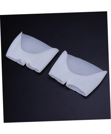 FRCOLOR 2 Pair Toe Shoe Covers - White Toe Separators for Plantar Relief - Comfortable Foot Care Accessories - Buy Online on GoSupps.com