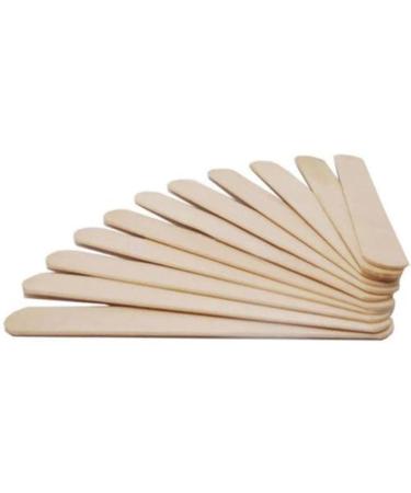 Perfk 2x 50 Wooden Wax Sticks - Small Hair Removal Spatula for Salon & Home Use | Rounded End Waxing Supplies - Buy Online on GoSupps.com