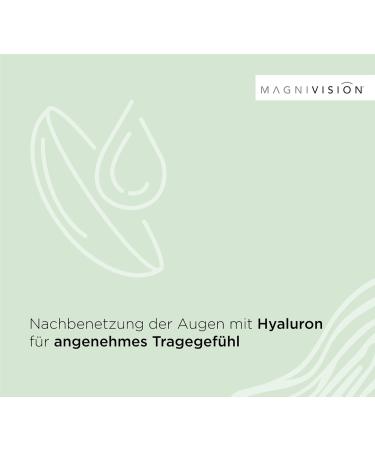 Buy Magnivision Monthly Comfort Soft Contact Lenses -1.00 Dpt | Hyaluron & UV Filter for Sensitive Eyes | Preservative-Free - Buy Online on GoSupps.com