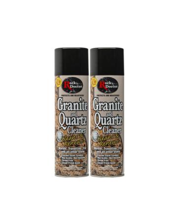 Rock Doctor Granite Cleaner - Cleans& Renews Surfaces - (18 oz) Surface Cleaner Spray, Granite/Marble Countertop Cleaner, Cleaning Spray for Vanity, Table Top, Kitchen Counters, Stone Surfaces (2Pack)