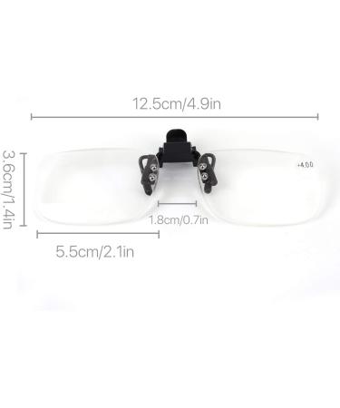 Buy 1.5x Clip-On Flip-Up Reading Glasses | Unisex Magnifying Lenses for Easy Reading - International Shipping - Buy Online on GoSupps.com