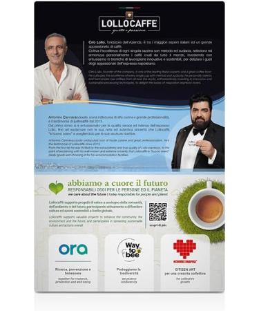  Lollo Caff 100 Lollo Capsules Compatible with Mio Modo Silver Mix Espresso - Buy Online on GoSupps.com