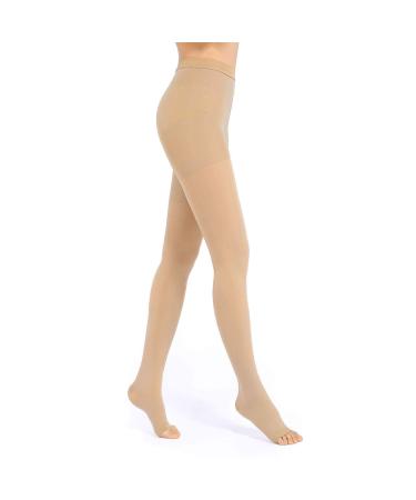 Evolyline 20-30MMHG Medical compression tights women & men long class II graded compression stockings men open toe support stockings for pregnancy varicose veins edema