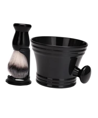 Hemoton 1 Set Beard Brush Shave Bowl Holder Shaving Brush and Bowl Shaving Razor Stand Metal Shaving Stand Hair Shaving Brush Tool Razors Beard Care Supplies Pig Beard For Men Man Bracket