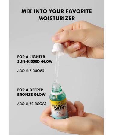 Natural Sunless Tanning Drops for Perfect Golden Glow - 1.08 fl oz (32ml) - Buy Online on GoSupps.com