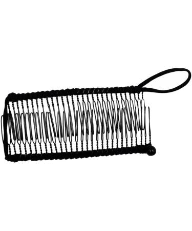 Original banana hair clips small & large in 4 colors banana hair clip banana hair clip women hair banana clasp good support for thin & thick hair (large black)
