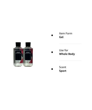 Bath and Body Works Men's 3-in-1 Hair Face & Body Wash - Sport Scent - 20 Fl Oz (Pack of 2) - Buy Online on GoSupps.com