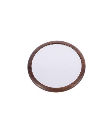 Wooden Makeup Mini Round Makeup Patch Pocket Small Hand Holding Small Round Portable Portable 70*70*10mm D