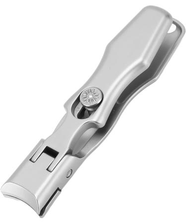 Ultra Wide Jaw Opening Nail Clippers Set for Thick Nails Easy to Carry with Curved Blade Design Automatic Storage and Lock Stainless Steel Material Silver - Buy Online on GoSupps.com
