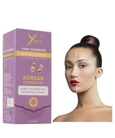 Yana Yana Premium Vitamin C Serum For Face With Hyaluronic Acid Retinol Boost Skin Collagen Brighten Hydrate Anti Aging & Wrinkle Facial Serum Anti Aging & Wrinkle Facial Serum By Korean Technology