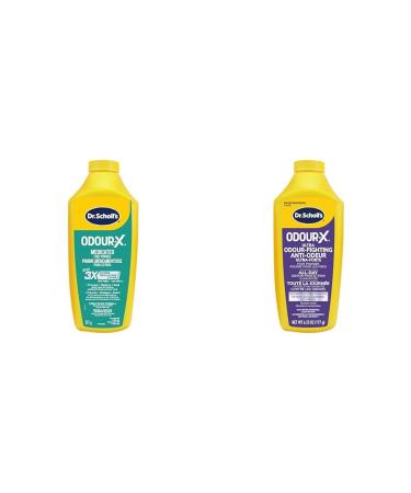 Dr. Scholl's Odour Destroyers Medicated Foot Powder 311 g & Odour Destroyers All Day Deodorant Powder 177 G Health Personal Care+ Deodorant Powder 177 G