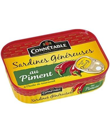 CONNETABLE - Conn table Generous Sardines with Chilli Pepper 140G - Pack of 4 - Buy Online on GoSupps.com