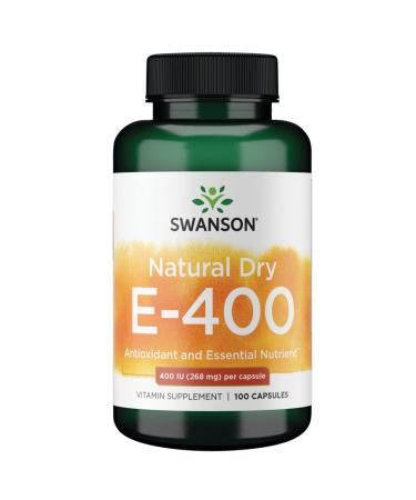 Swanson Natural Dry Vitamin E 400 Iu (180.2 Milligrams) 100 Capsules