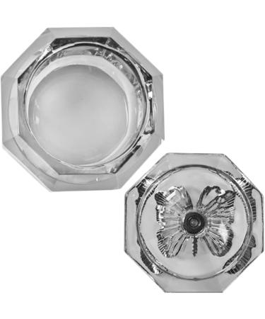 FOMIYES Nail Art Glass Cup Crystal Acrylic Nail Dappen Dish Cup Manicure Nail Dish Monomer Bowl Manicure Glass Cup Nail Liquid Cup with Metal Lid - Buy Online on GoSupps.com