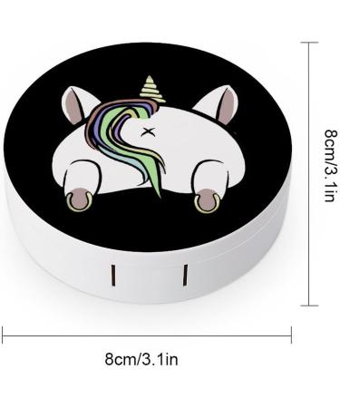 Unicorn Butt Contact Lens Travel Kit Portable Cute Contact Box with Mirror for Daily Outdoor - Buy Online on GoSupps.com