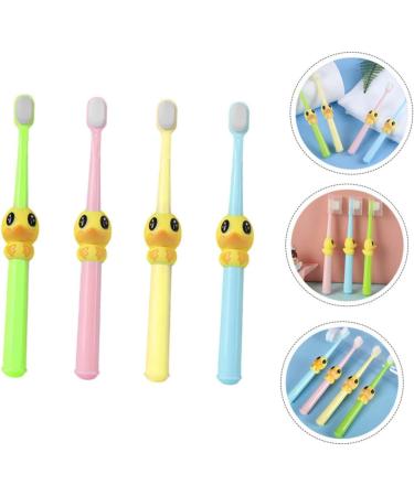 Beavorty 4-Pack Cartoon Toothbrushes for Kids | Manual Travel Oral Care | Ideal Baby Toothbrush - Buy Online on GoSupps.com