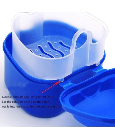 Yowlens Dental Case - Dark Blue Retainer Box & Prosthesis Storage with Filter for Home & Travel | Safe & Clean Retainer Cleaning Solution - Buy Online on GoSupps.com